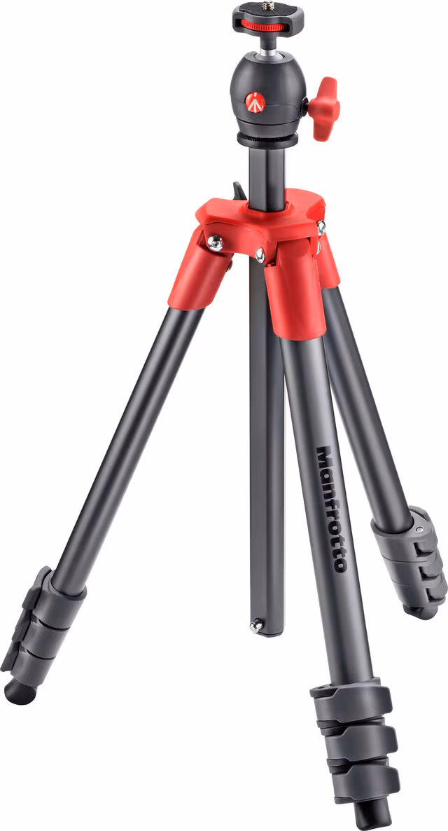 Manfrotto Compact Light Tripod (grå/röd)