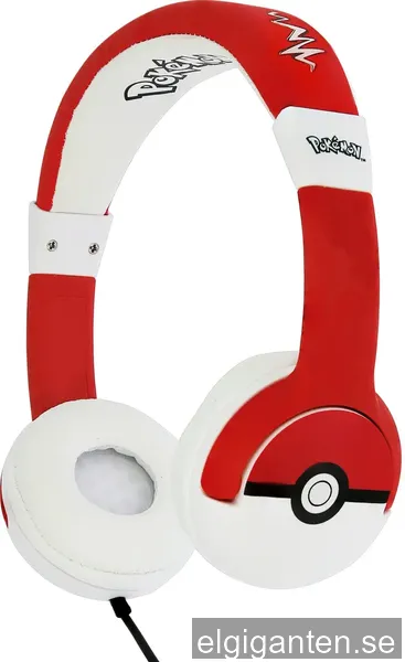 OTL Pokémon PokeBall - Barnhörlurar - Volymbegränsad 85dB max