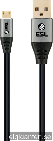 ESL USB-A till Micro-USB XB1 laddningskabel 4m