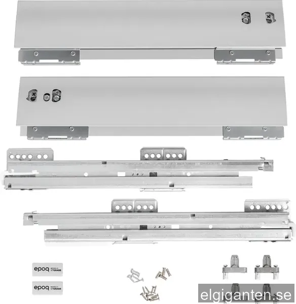 Epoq XP lådsidor med lådskenor 45 60kg låg