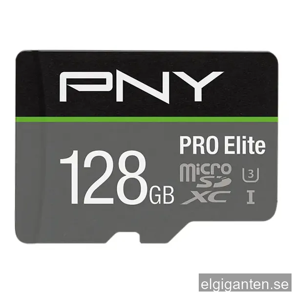 PNY PRO Elite Micro SDXC U3 V30 minneskort 128 GB