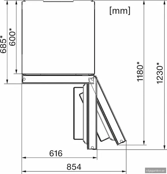 Miele K 20 000 Kyl Frys Kombiskåp KFN29233DBB