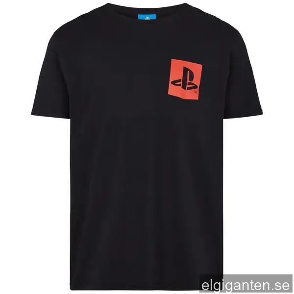 PlayStation T-shirt svart/röd (S)