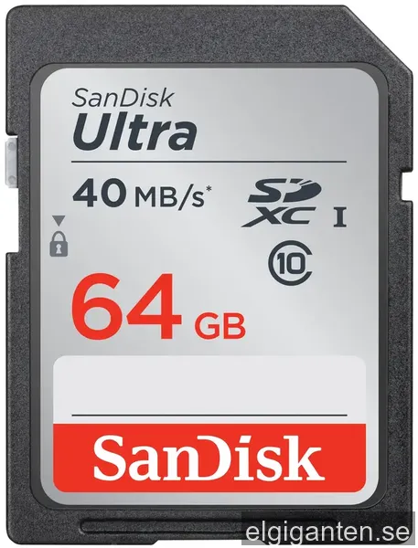 SanDisk Ultra SDHC Minneskort 64 GB
