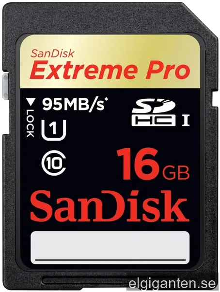 SanDisk Extreme Pro 16 GB SDHC UHS-I Minneskort
