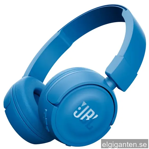 JBL T450BL trådlösa on-ear hörlurar (blå)
