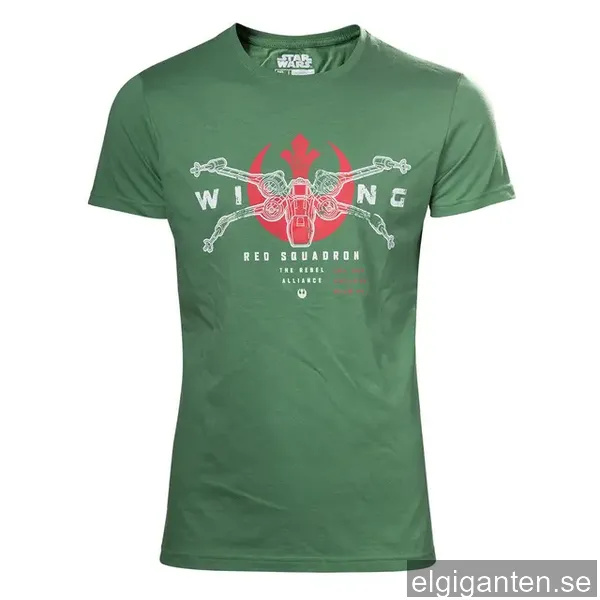 T-shirt Star Wars Red Squadron X-Wing green (L)