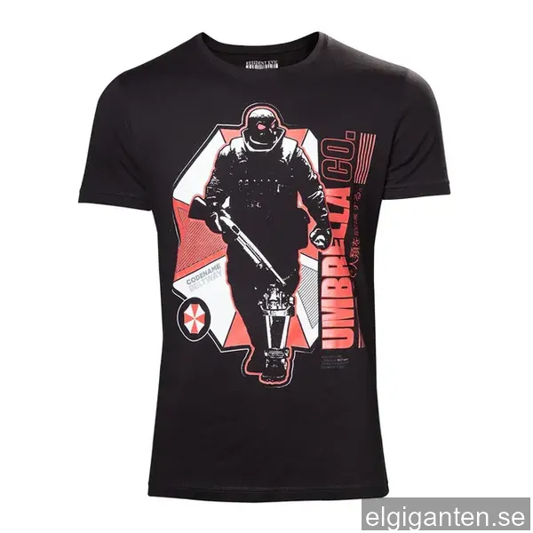 T-shirt Resident Evil Umbrella Co. Soldier svart (XXL)