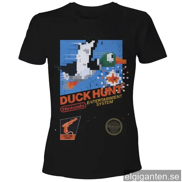 T-shirt Nintendo - Duck Hunt NES svart (XL)