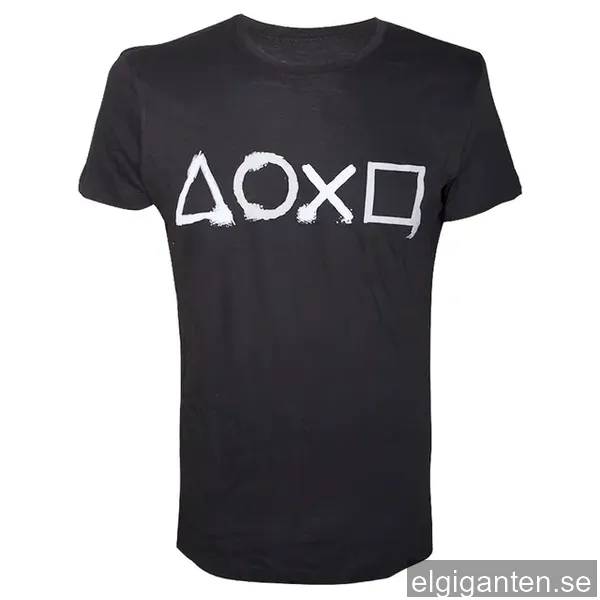 T-shirt PlayStation - Buttons artwork svart (XL)