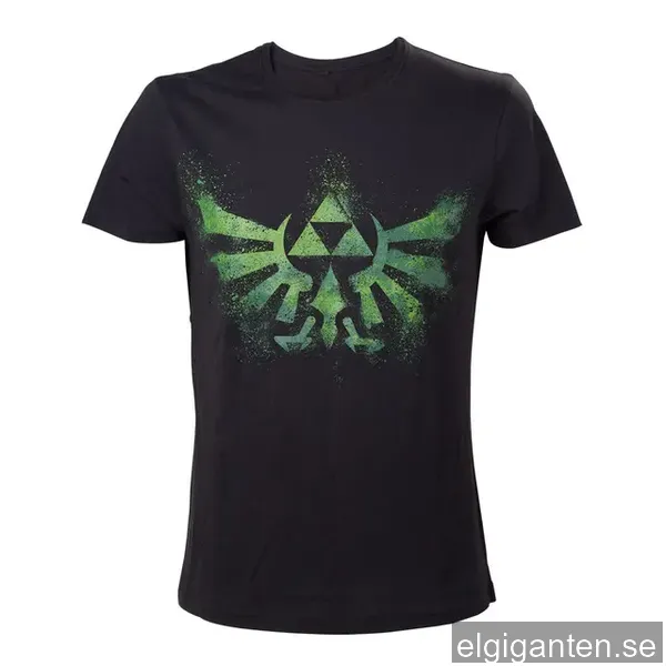 T-shirt The Legend of Zelda - Triforce logo svart (XXL)