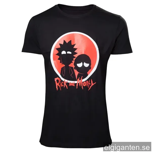T-shirt Rick & Morty - röd logotyp (L)