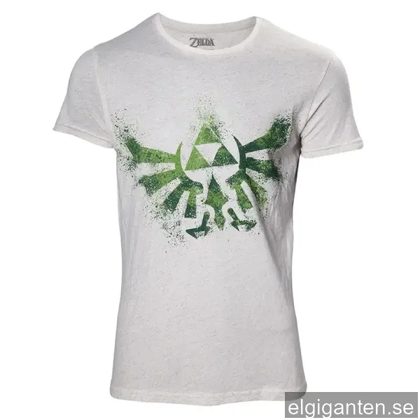 T-shirt The Legend of Zelda - Triforce logo vit (XL)