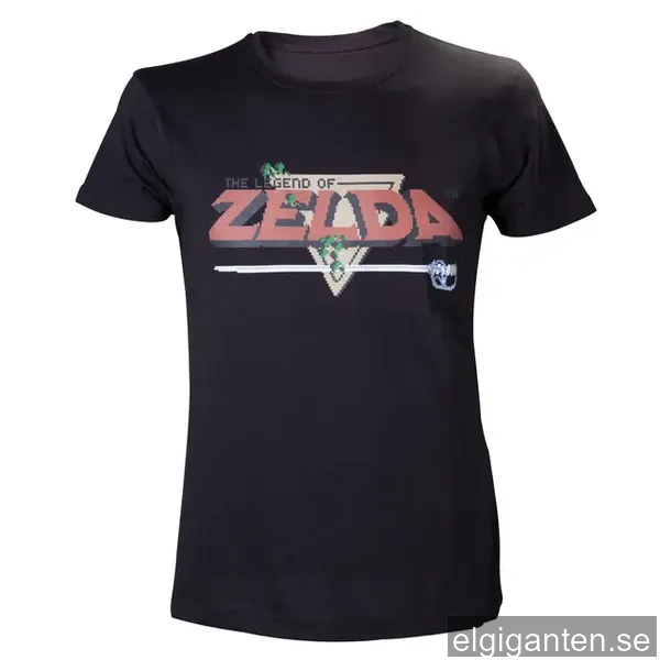 T-shirt The Legend of Zelda - Retro svart (XL)