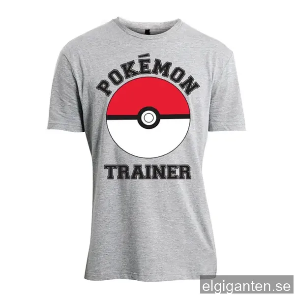 T-shirt Pokemon Trainer grå (M)