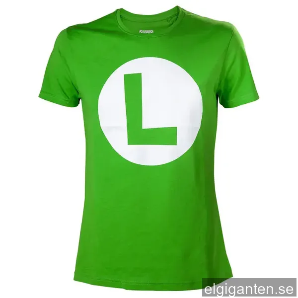 T-shirt Nintendo - Luigi logotyp grön (XL)