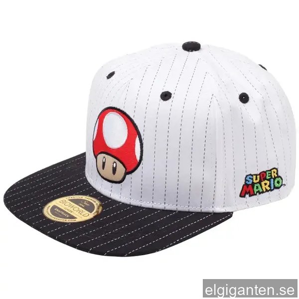 Nintendo - Super Mushroom snapback keps (svart/vit)
