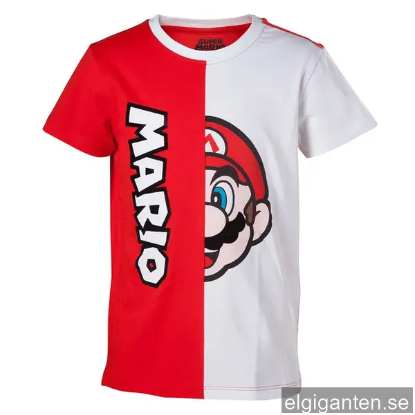 Barn T-shirt Nintendo - Mario röd, vit (98,104)