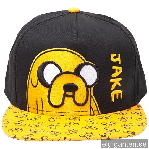 Adventure Time - Jake keps med snapback (svart/gul)