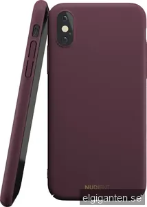 Nudient iPhone Xs fodral (sangria red)