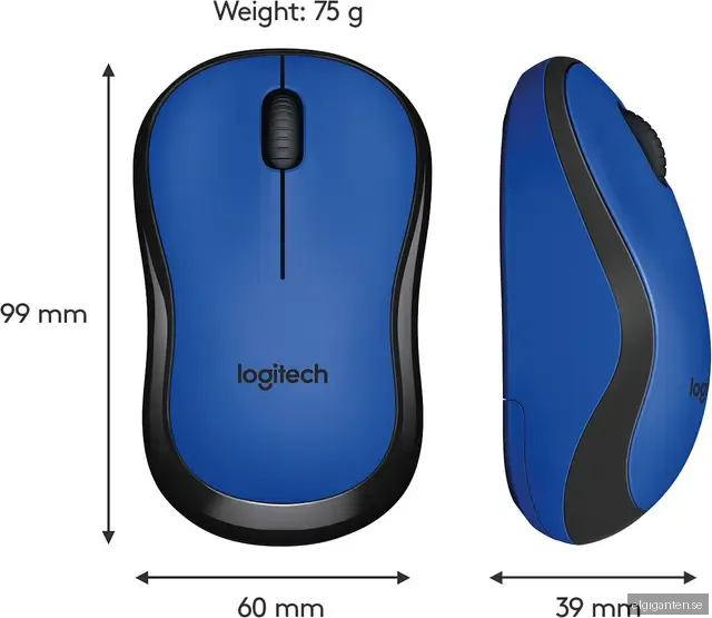 Logitech M220 Silent trådlös mus (blå)