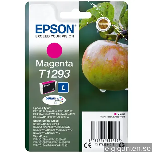 Epson bläckpatron DuraBrite Ultra T129L Magenta