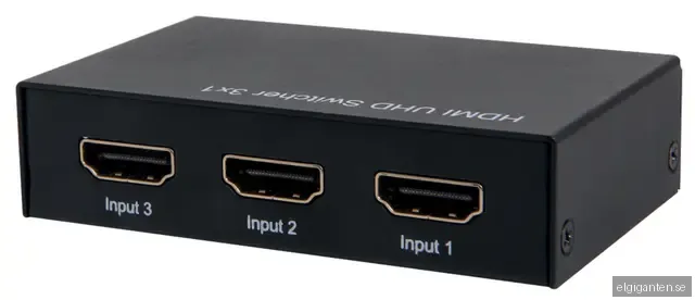 NORTH HDMI Switch 3:1 4K Svart Fjärr