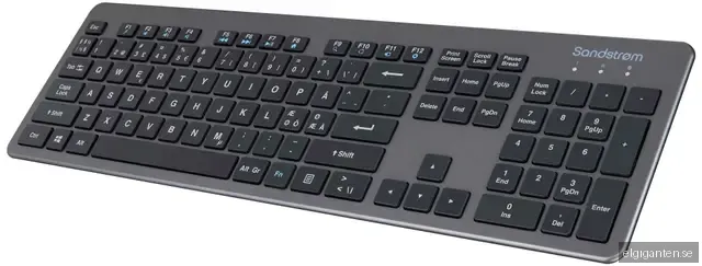 Sandstrøm Bluetooth Slim trådlöst tangentbord