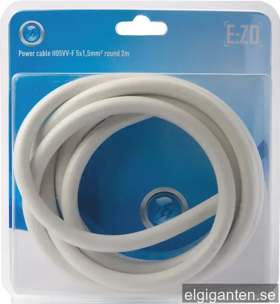 Nordic Quality Power Cable H05VV-F - 2 m