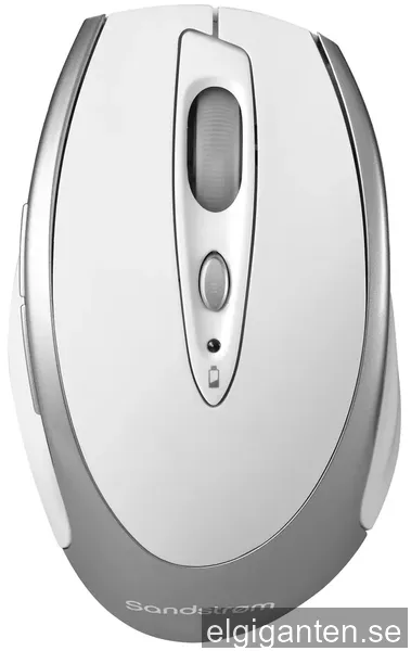 Sandstrøm Trådlös Mus (vit)