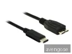 Delock - USB-kabel - Micro-USB typ B (hane) till 24 pin USB-C (hane)