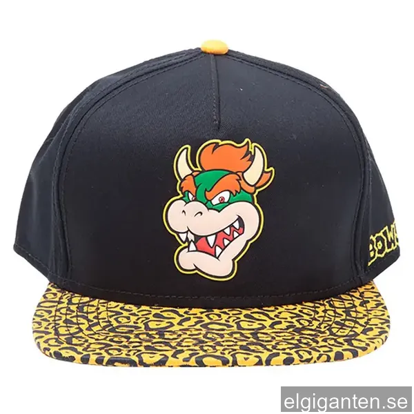Nintendo Bowser keps (svart, gul)