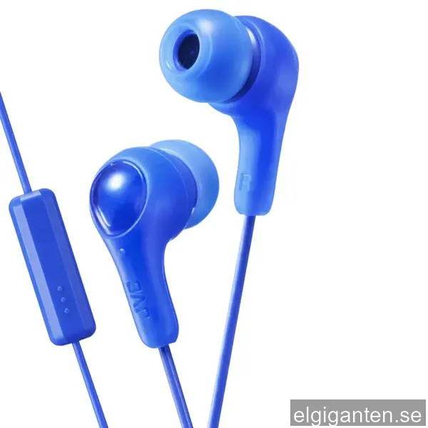 JVC Gumy Plus in-ear hörlurar (blå)