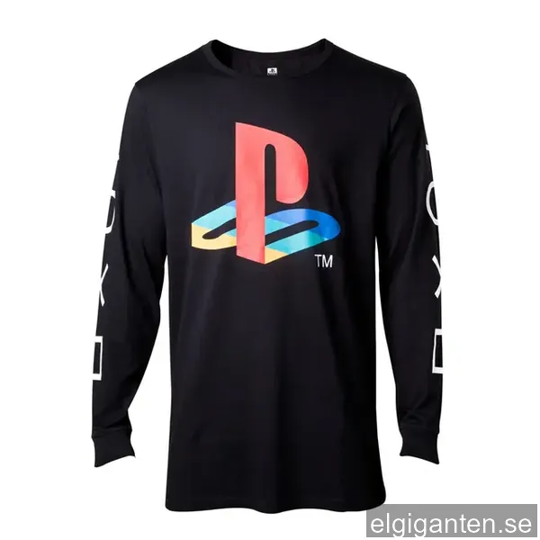 T-Shirt longsleeve PlayStation Classic Logo svart (L)