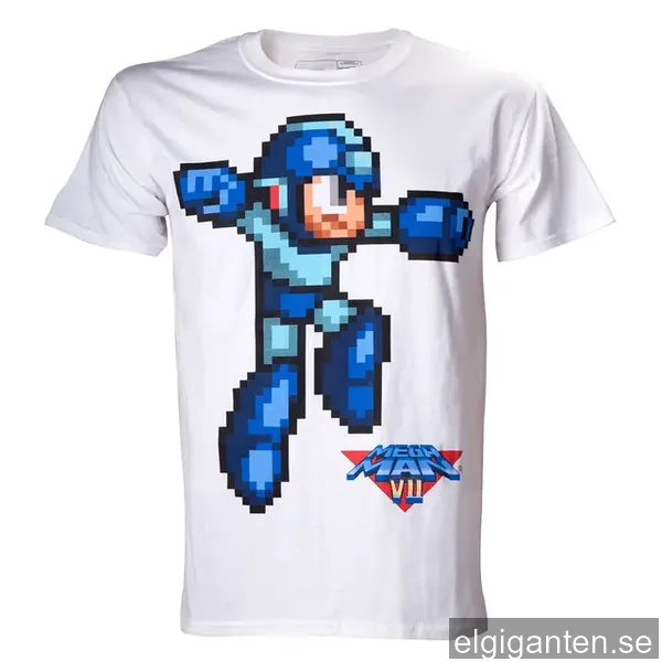 T-Shirt Nintendo - Megaman vit (M)