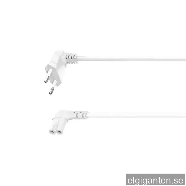 Hama vinklad apparatkabel C7 (1.5 m/vit)