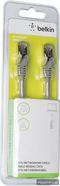 Belkin CAT6 Ethernet RJ45 nätverkskabel (1 m)