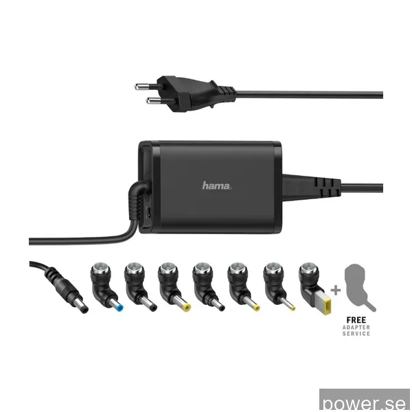 Hama 65W Universal Strömförsörjningsenhet för notebooks