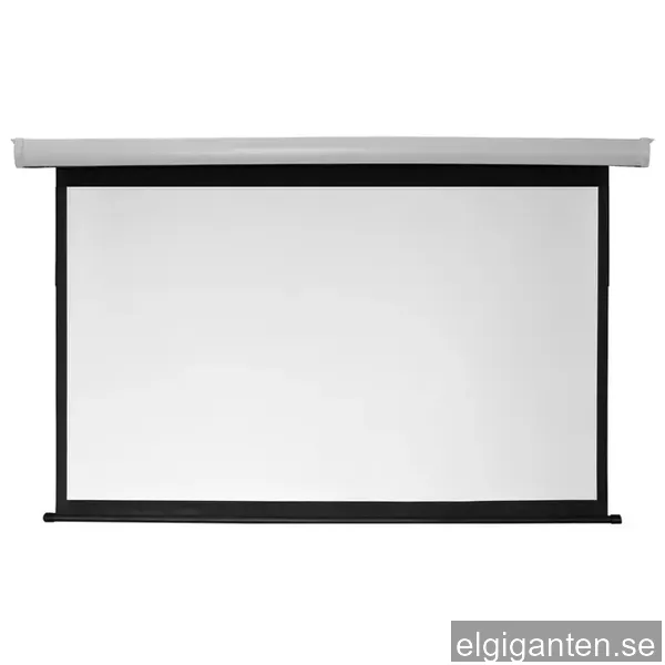 Nedis 108" motordriven projektorduk (vit)