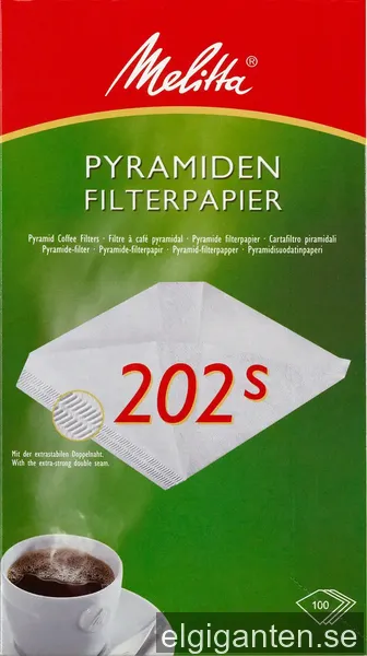 Melitta Pyramid 202 kaffefilter