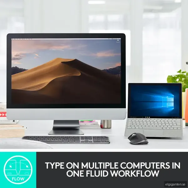 Logitech MX Keys Plus trådlöst tangentbord (grafitsvart)