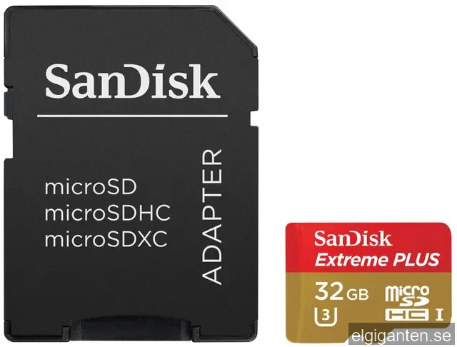 SanDisk Extreme Plus Micro SD Minneskort 32 GB