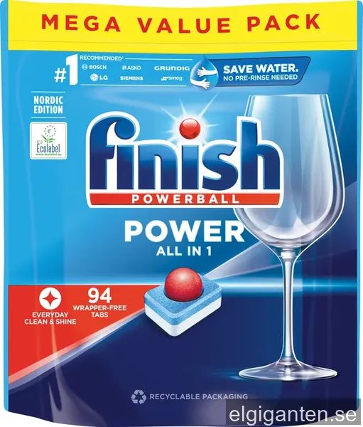 Finish All In One Powerball 94-pack disktabletter 3075671