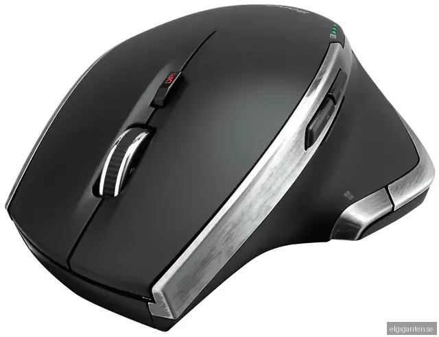 Sandstrøm S500 trådlös mus (svart, silver)