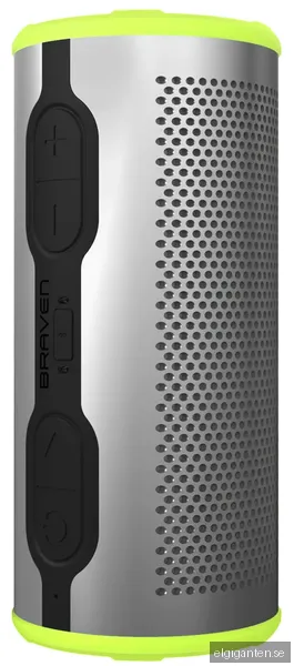 BRAVEN Stryde 360 trådlös högtalare (silver/grön)
