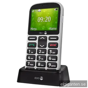 Doro 1362 mobiltelefon senior (vit) - Enbart 2G