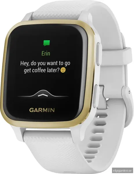 Garmin Venu Sq smartwatch (vit/guld)