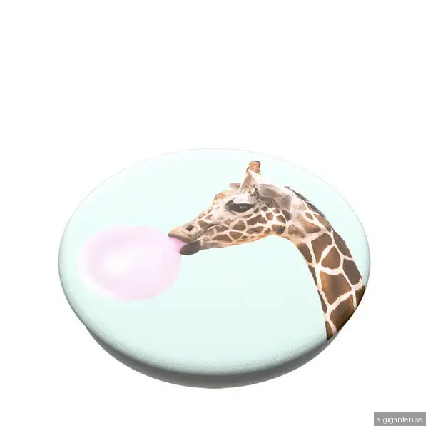 POPSOCKETS Bubblegum Giraffe Avtagbart Grip med Ställfunktion