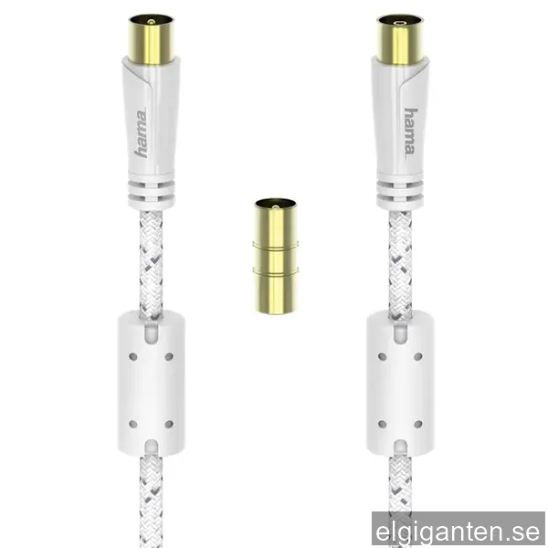 Hama antenn 120 dB kabel (vit/1,5 m)