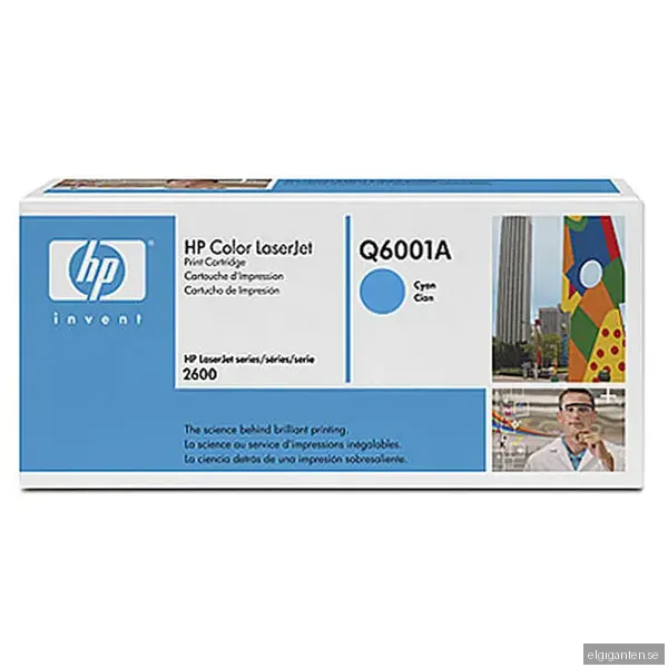 HP Tonerkasett Q6001A ColorSphere Cyan